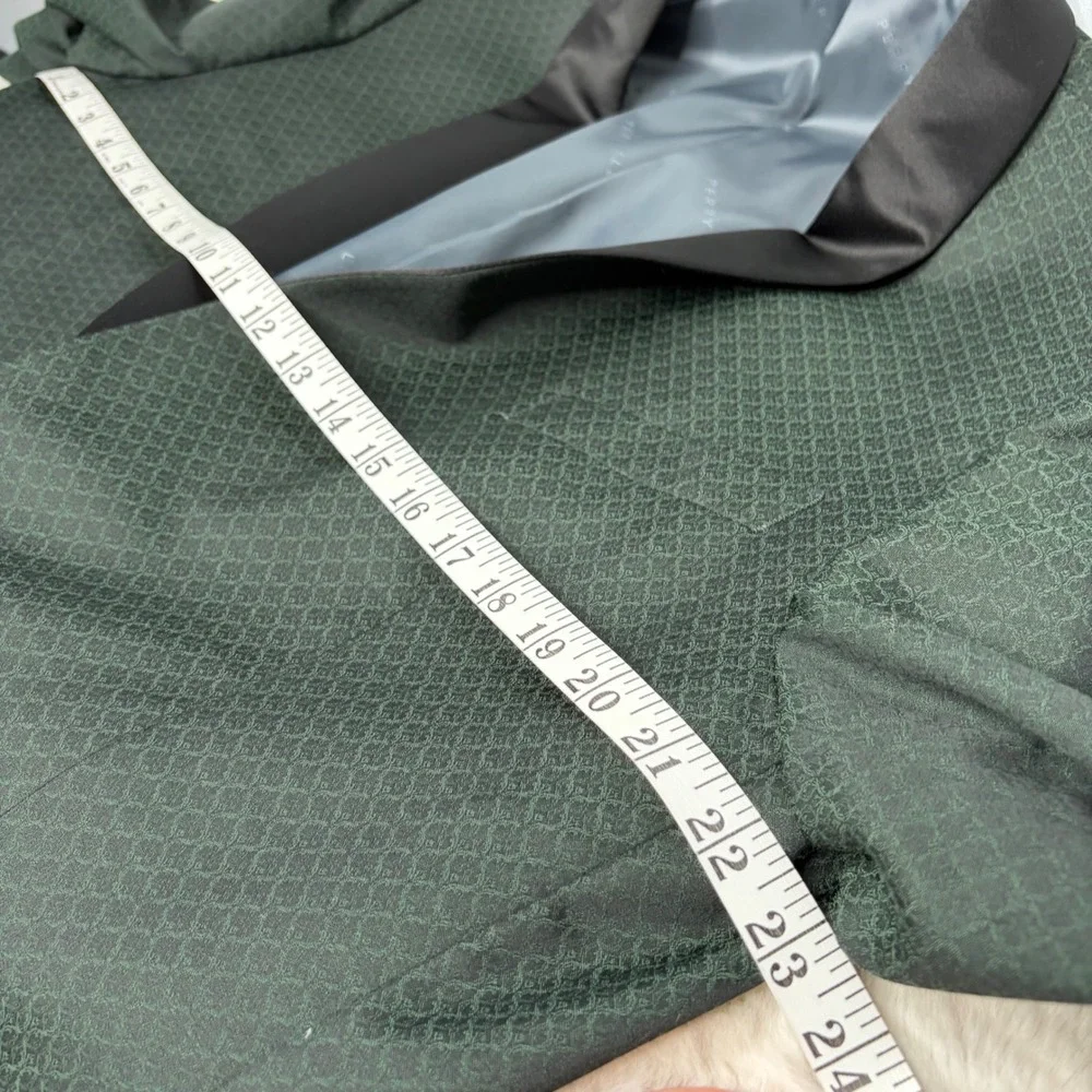 Perry Ellis Portfolio Palisade Green Textured Tuxedo Jacket Shawl Lapel 44R